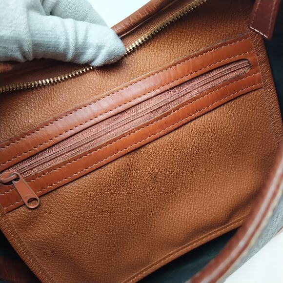 Dooney & Bourke Black Pebbled Leather Zipper Hobo Shoulder Bag -VTG Made in USA - Picture 10 of 15